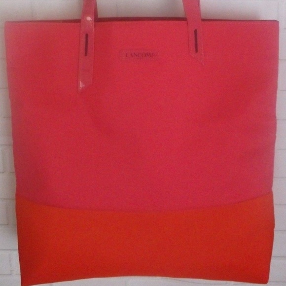 Lancome Paris Large Pink Reversible Shopping Tote - Picture 1 of 6
